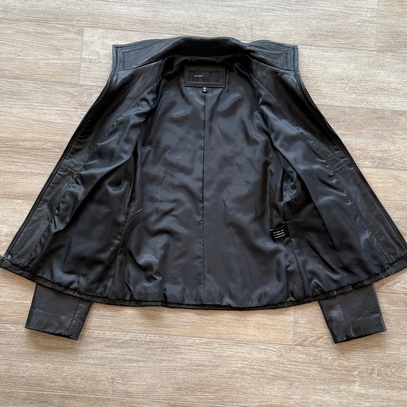 Black Genuine Leather Vintage Jacket - Picture 12 of 16